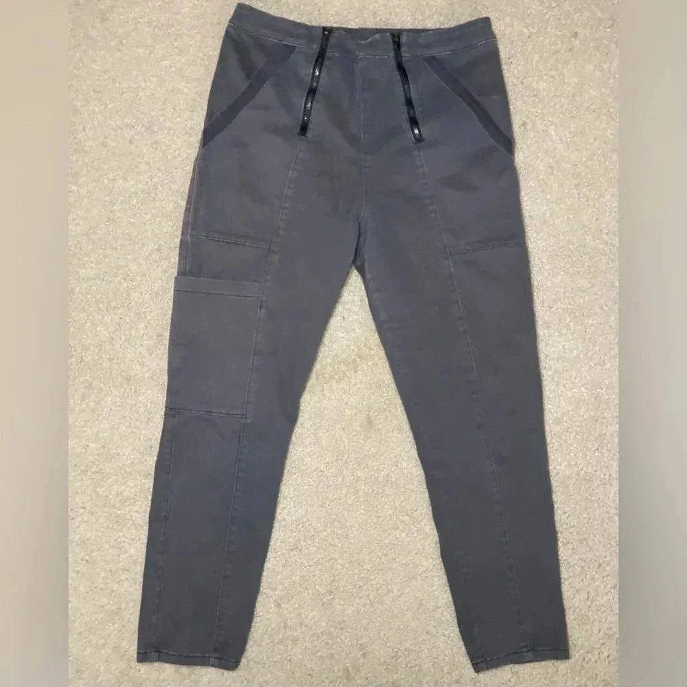 Prairie Underground Gray Zip Detail Utility Trousers Size L Sustainable